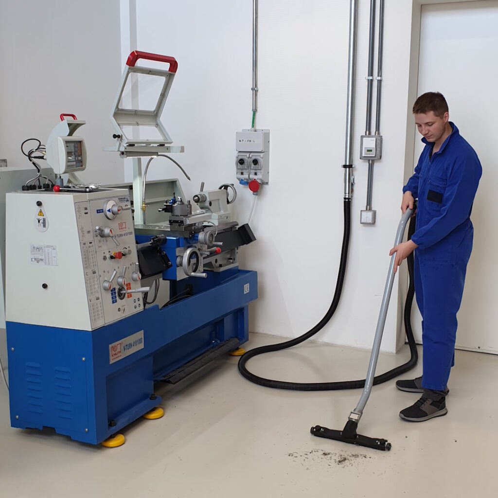 Industrial central vacuum cleaning system