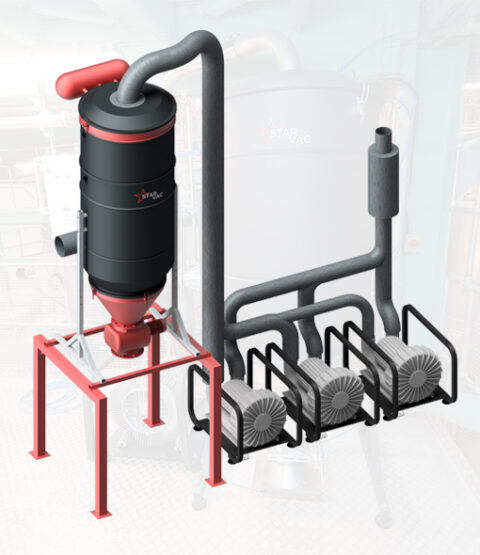 BVC Industrial Central Vacuum Stable Installation